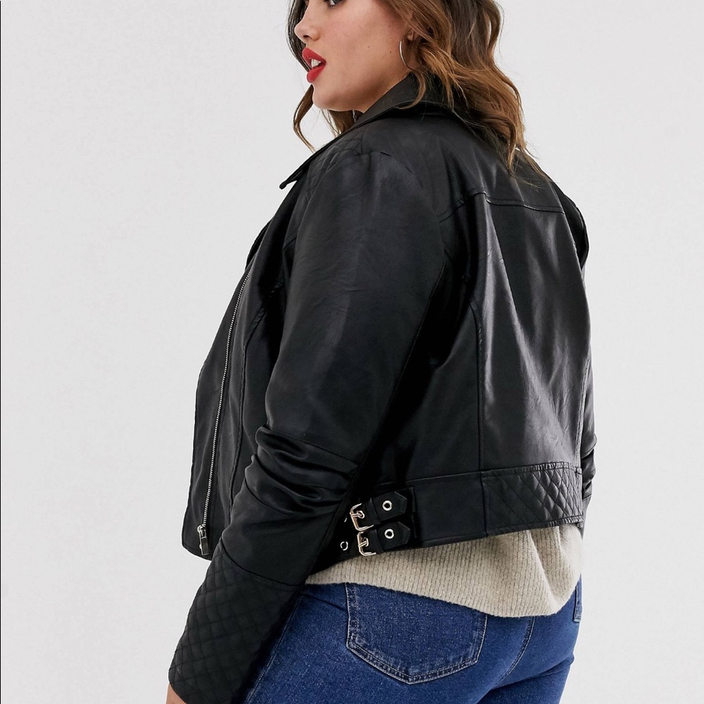 ASOS Urban Bliss Classic Biker Leather Jacket